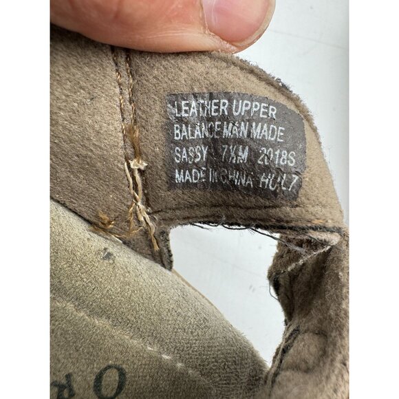 Earth Origins Womens Sassy Gladiator Sandals 7.5M Brown Suede Lace Up Casual - Picture 3 of 12